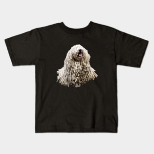 Hungarian Puli Puppy Dog Dreadlocks Kids T-Shirt